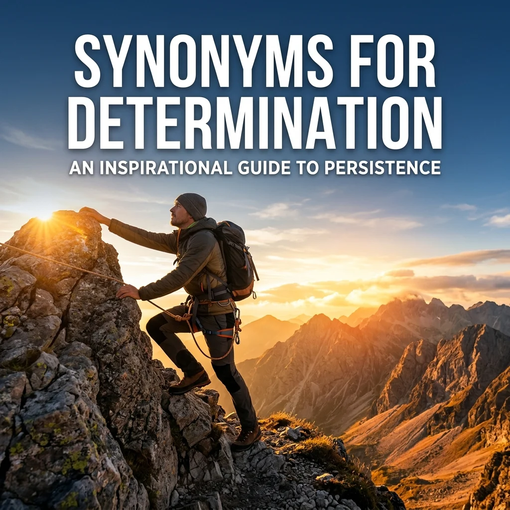 synonyms for determination