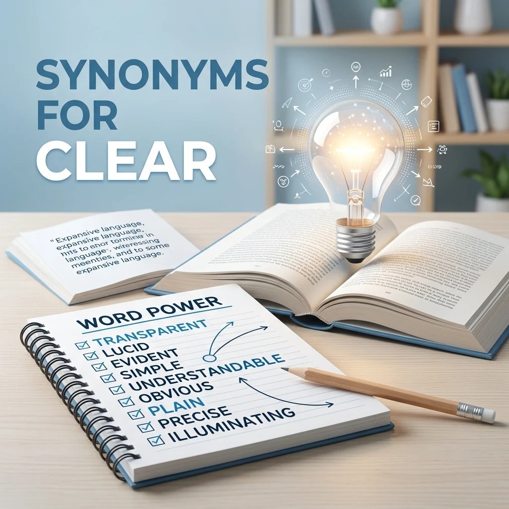 synonyms for clear