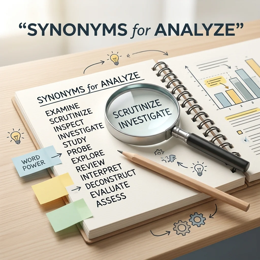 synonyms for analyze