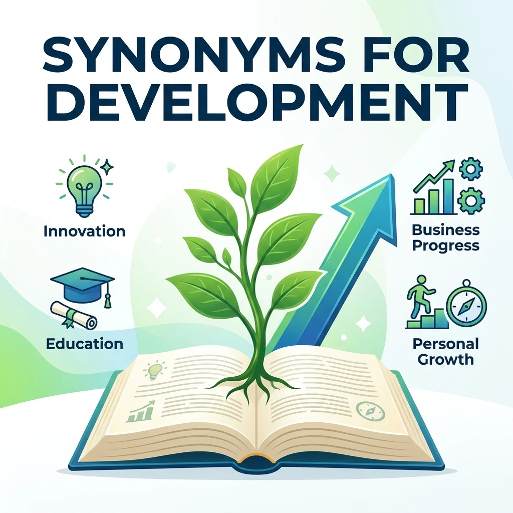 synonyms for development