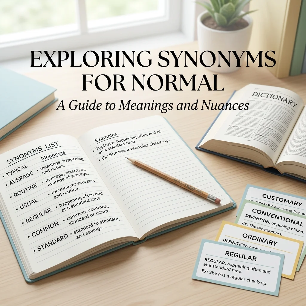 synonyms for normal