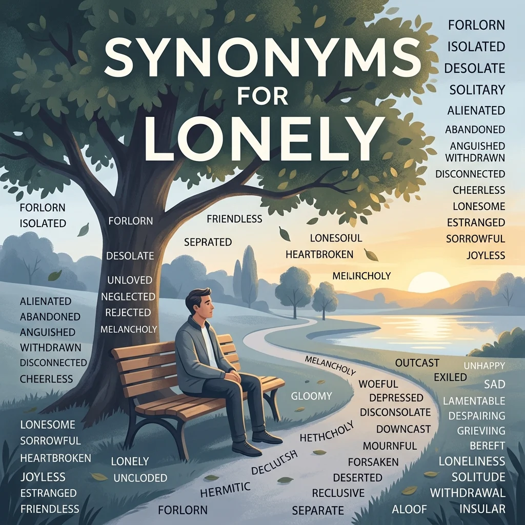 synonyms for lonely