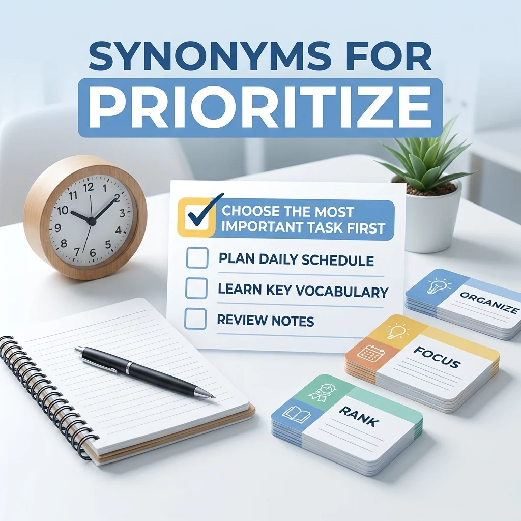 synonyms for prioritize